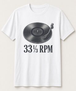 Alternative view of 33⅓ RPM Vinyl Turntable Unisex T-Shirt