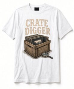 Alternative view of Crate Digger Vinyl Records Unisex T-Shirt