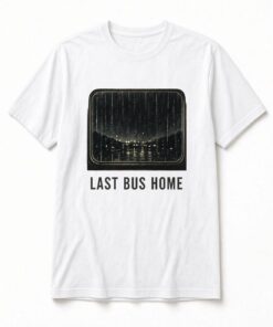 Alternative view of Last Bus Home Rainy Night Unisex T-Shirt