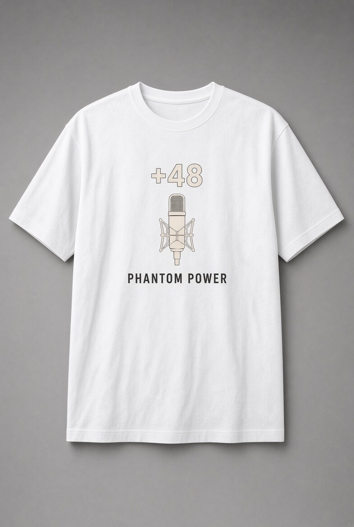 Phantom Power Condenser Mic Unisex T-Shirt - Image 2
