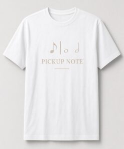Alternative view of Pickup Note Music Notation Unisex T-Shirt