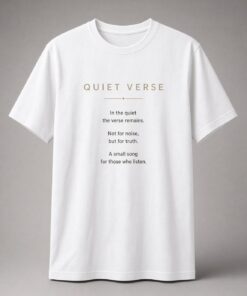 Alternative view of Quiet Verse Poetry Unisex T-Shirt