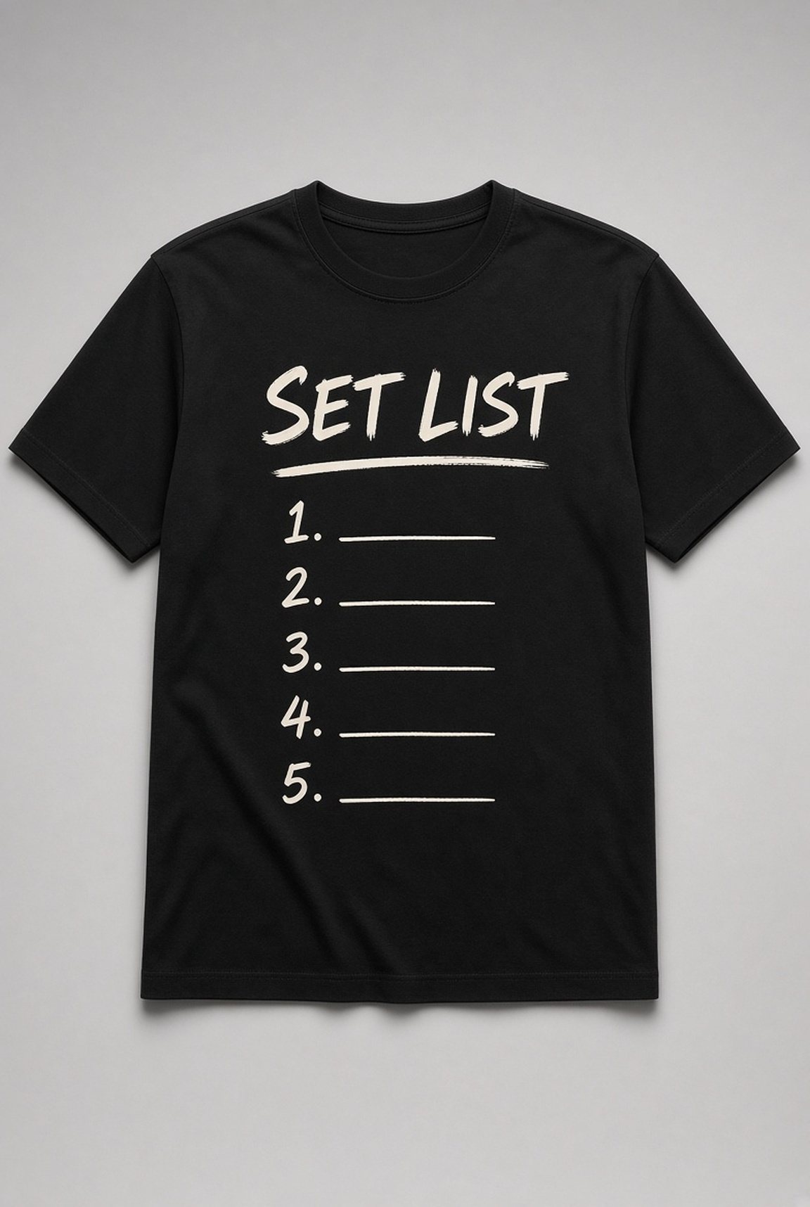 Set List Handwritten Unisex T-Shirt