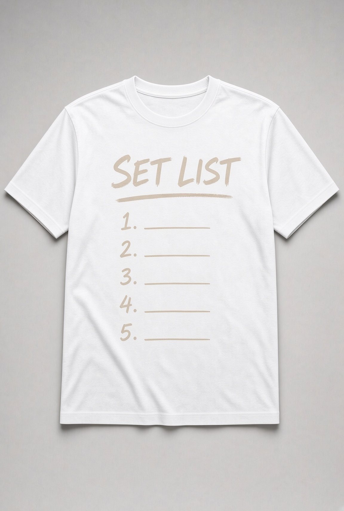 Set List Handwritten Unisex T-Shirt - Image 2