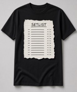 Setlist Torn Paper Unisex T-Shirt