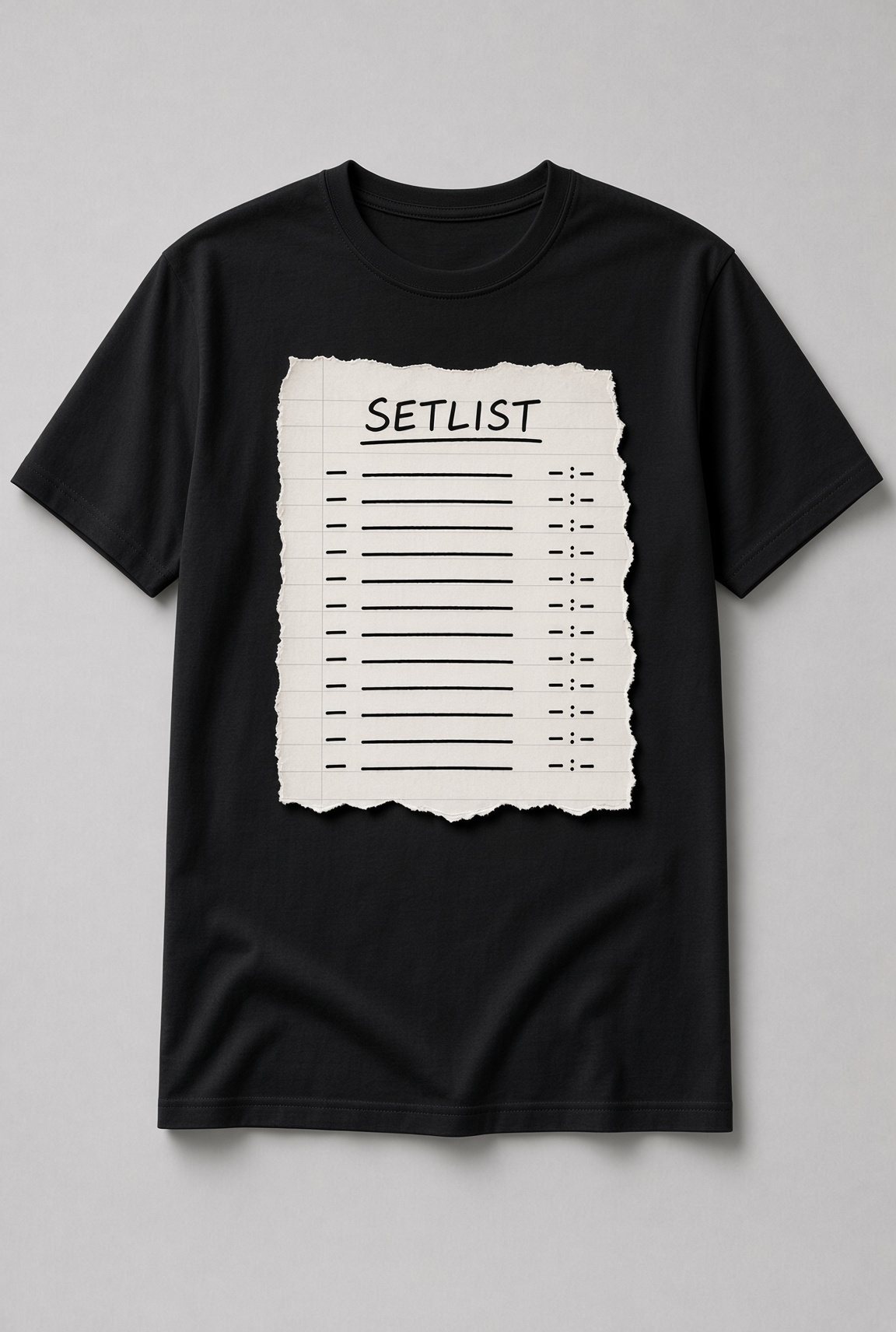 Setlist Torn Paper Unisex T-Shirt