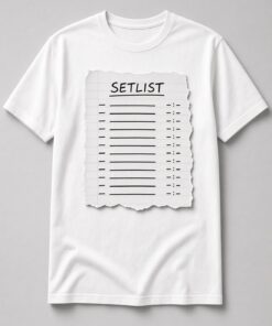 Alternative view of Setlist Torn Paper Unisex T-Shirt