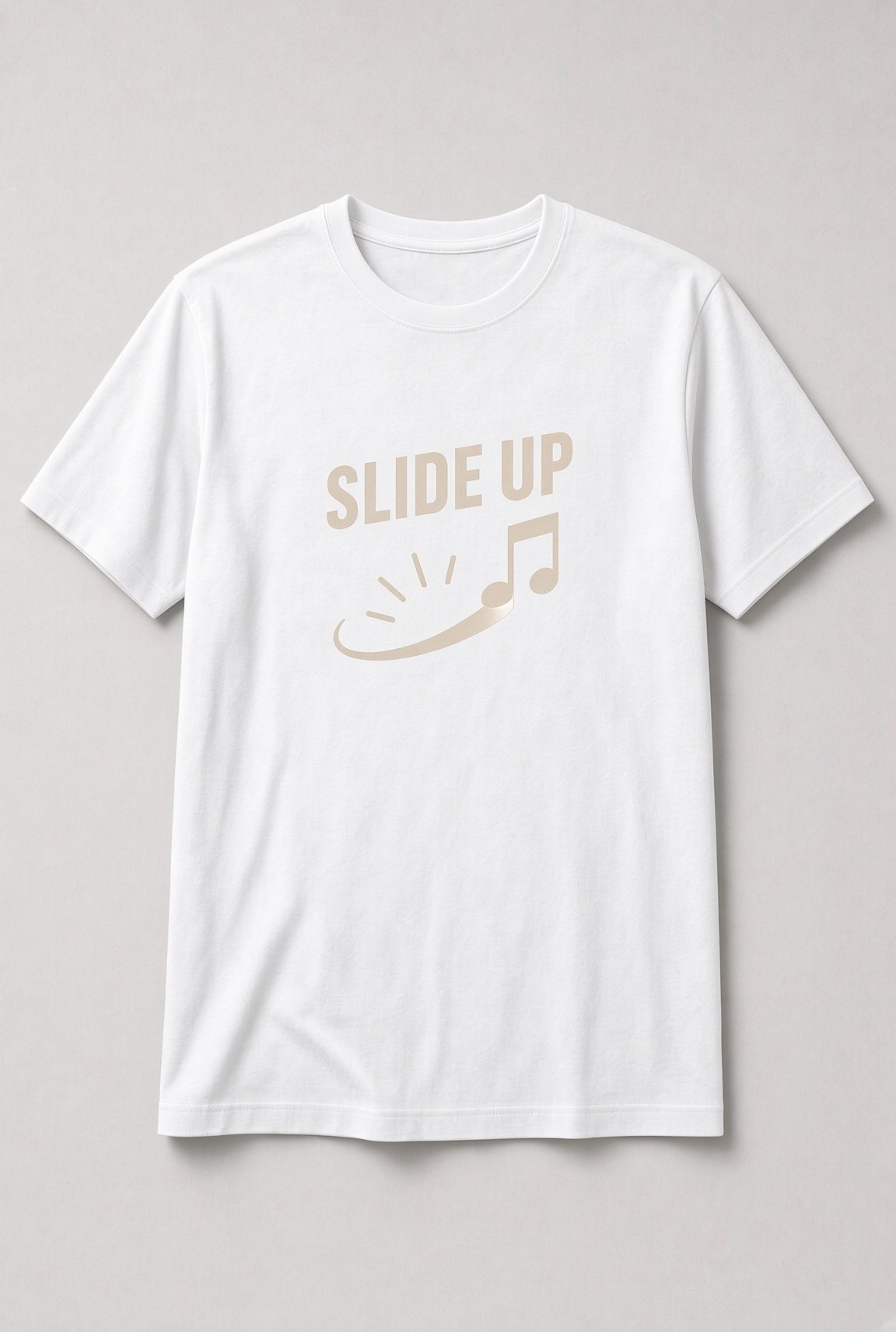 Slide Up Music Note Unisex T-Shirt - Image 2